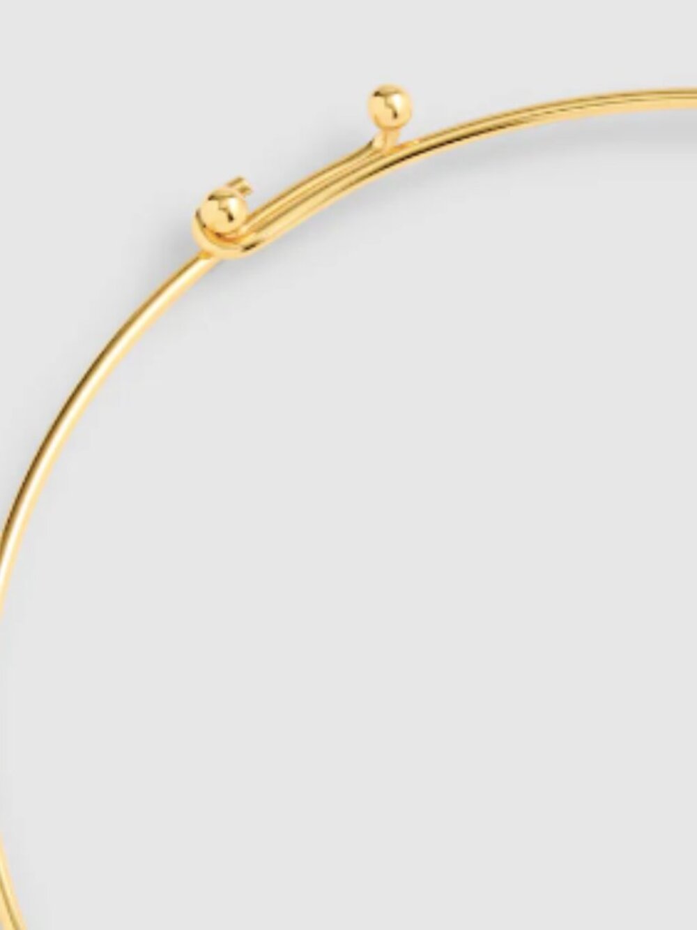 NWT Madewell Emerald-Cut Crystal Wire Choker Necklace - Picture 2 of 6